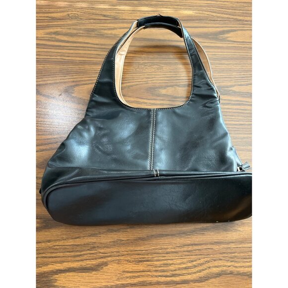 Nine West black cream zippered and snap bag with initial R - Picture 3 of 11